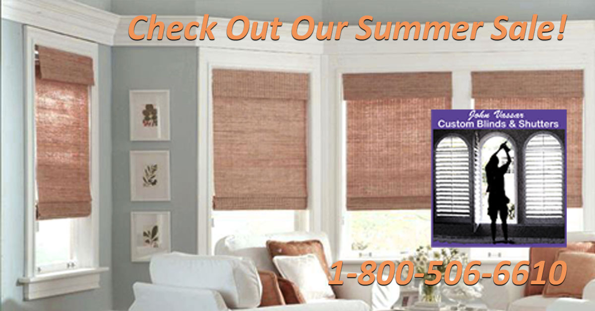 Check Out Our Hot Summer Sale – John Vassar Shutters and Blinds
