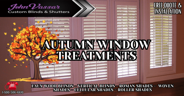 Gorgeous Autumn Window Treatments – Vassar Shutters Northern CA