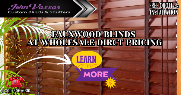 Faux Wood – Natural Wood Blinds – Save