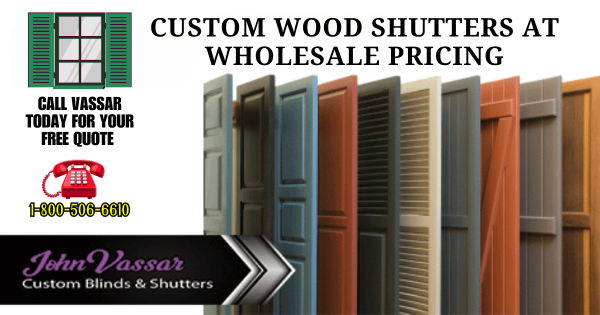 Wholesale Custom Wood Shutters – Vassar Northern CA